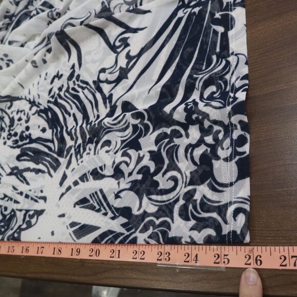 Chico's Easywear Cardigan Women L White Boho Eclectic Artistic Swim Cover Travel - Picture 16 of 16